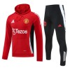 Tréninkový Mikina Manchester United Hoodie 2024-25 Červená pro Muži